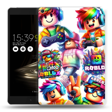 Силиконовый чехол на Asus ZenPad 3S 10 LTE с принтом Roblox Роблокс