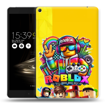 Силиконовый чехол на Asus ZenPad 3S 10 LTE с принтом Roblox Роблокс