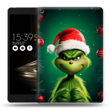 Силиконовый чехол на Asus ZenPad 3S 10 LTE с принтом Гринч Новый год Рождество Силиконовый чехол на Asus ZenPad 3S 10 LTE с принтом Гринч Новый год Рождество