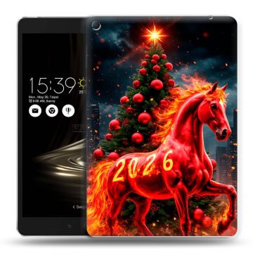 Силиконовый чехол на Asus ZenPad 3S 10 LTE с принтом Новый год Силиконовый чехол на Asus ZenPad 3S 10 LTE с принтом Новый год