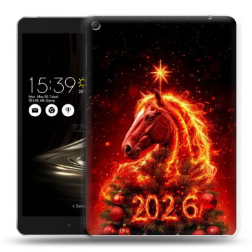 Силиконовый чехол на Asus ZenPad 3S 10 LTE с принтом Новый год Силиконовый чехол на Asus ZenPad 3S 10 LTE с принтом Новый год