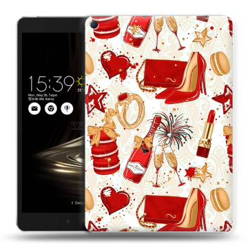 Силиконовый чехол на Asus ZenPad 3S 10 LTE с принтом Новый год Силиконовый чехол на Asus ZenPad 3S 10 LTE с принтом Новый год