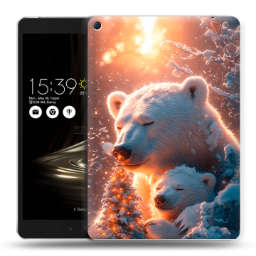 Силиконовый чехол на Asus ZenPad 3S 10 LTE с принтом Новый год Силиконовый чехол на Asus ZenPad 3S 10 LTE с принтом Новый год