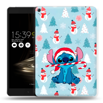 Силиконовый чехол на Asus ZenPad 3S 10 LTE с принтом Стич Новый год Силиконовый чехол на Asus ZenPad 3S 10 LTE с принтом Стич Новый год