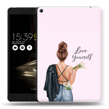 Силиконовый чехол на Asus ZenPad 3S 10 LTE с принтом женский