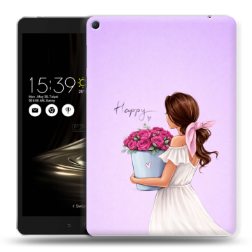 Силиконовый чехол на Asus ZenPad 3S 10 LTE с принтом женский