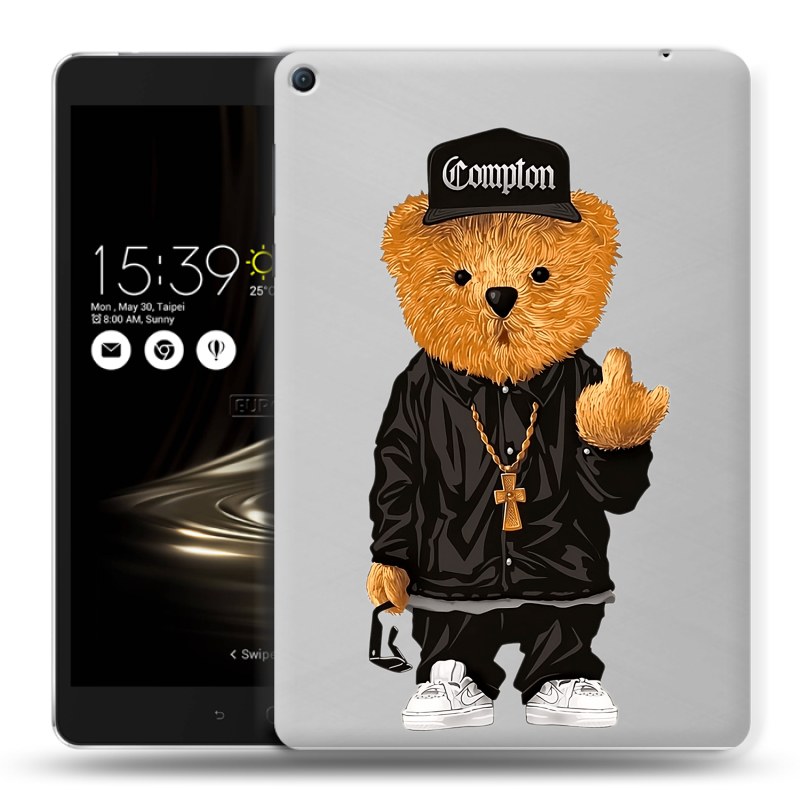 Силиконовый чехол на Asus ZenPad 3S 10 LTE с принтом Мишка Силиконовый чехол на Asus ZenPad 3S 10 LTE с принтом Мишка