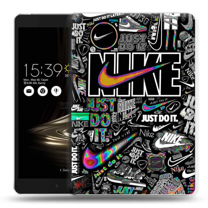 Силиконовый чехол на Asus ZenPad 3S 10 LTE с принтом Найк Силиконовый чехол на Asus ZenPad 3S 10 LTE с принтом Найк