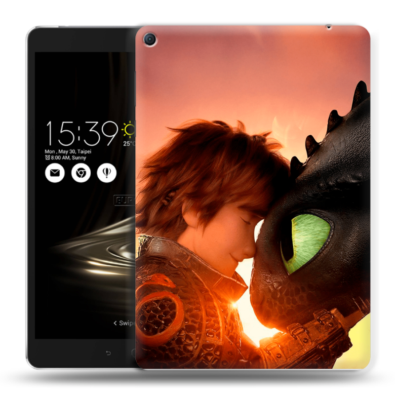 Силиконовый чехол на планшета Asus ZenPad 3S 10 LTE с принтом Как приручить дракона Силиконовый чехол на планшета Asus ZenPad 3S 10 LTE с принтом Как приручить дракона