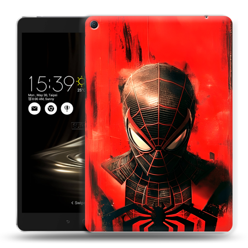 Силиконовый чехол на Asus ZenPad 3S 10 LTE с принтом человек паук spiderman Силиконовый чехол на Asus ZenPad 3S 10 LTE с принтом человек паук spiderman