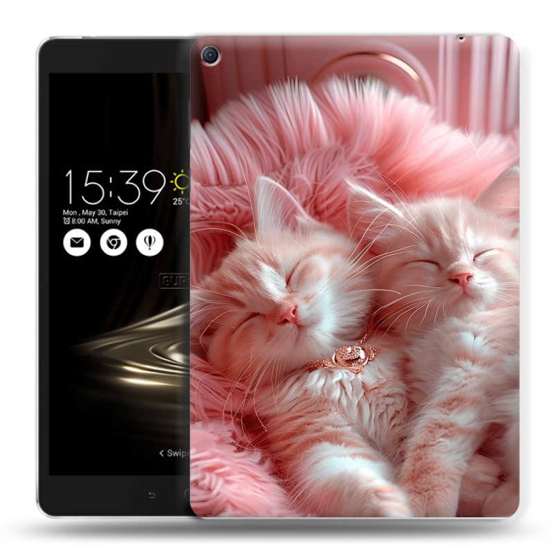Силиконовый чехол на Asus ZenPad 3S 10 LTE с принтом котята котики Силиконовый чехол на Asus ZenPad 3S 10 LTE с принтом котята котики