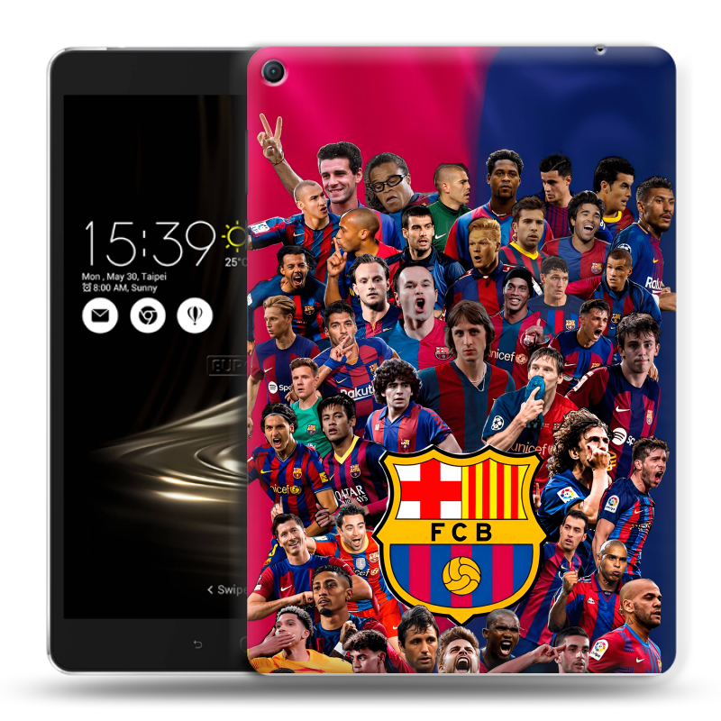 Силиконовый чехол на Asus ZenPad 3S 10 LTE с принтом Барселона Barcelona Силиконовый чехол на Asus ZenPad 3S 10 LTE с принтом Барселона Barcelona
