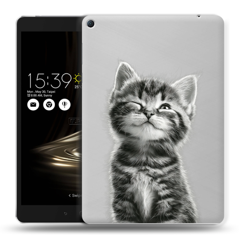 Силиконовый чехол на Asus ZenPad 3S 10 LTE с принтом Котенок Силиконовый чехол на Asus ZenPad 3S 10 LTE с принтом Котенок