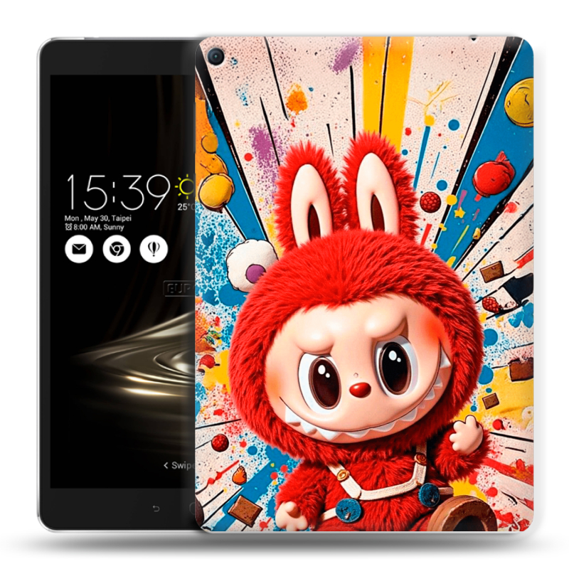 Силиконовый чехол на Asus ZenPad 3S 10 LTE с принтом Labubu Лабубу Силиконовый чехол на Asus ZenPad 3S 10 LTE с принтом Labubu Лабубу