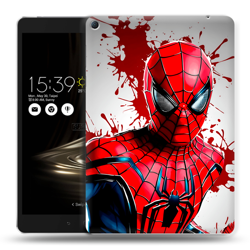 Силиконовый чехол на Asus ZenPad 3S 10 LTE с принтом Spiderman Человек паук Силиконовый чехол на Asus ZenPad 3S 10 LTE с принтом Spiderman Человек паук