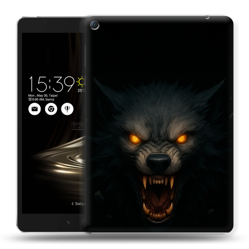 Силиконовый чехол на Asus ZenPad 3S 10 LTE с принтом Волк Силиконовый чехол на Asus ZenPad 3S 10 LTE с принтом Волк