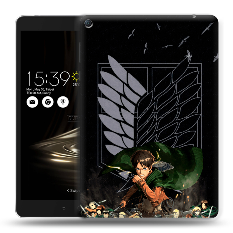Силиконовый чехол на Asus ZenPad 3S 10 LTE с принтом Атака титанов Силиконовый чехол на Asus ZenPad 3S 10 LTE с принтом Атака титанов