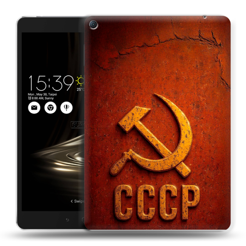 Силиконовый чехол на Asus ZenPad 3S 10 LTE с принтом Флаг Герб СССР Силиконовый чехол на Asus ZenPad 3S 10 LTE с принтом Флаг Герб СССР