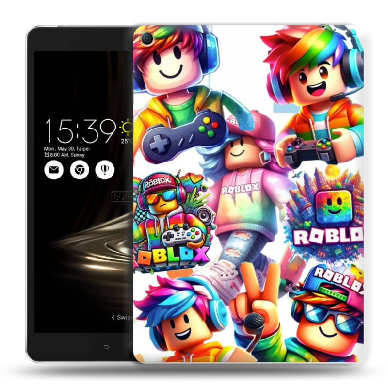 Силиконовый чехол на Asus ZenPad 3S 10 LTE с принтом Roblox Роблокс Силиконовый чехол на Asus ZenPad 3S 10 LTE с принтом Roblox Роблокс