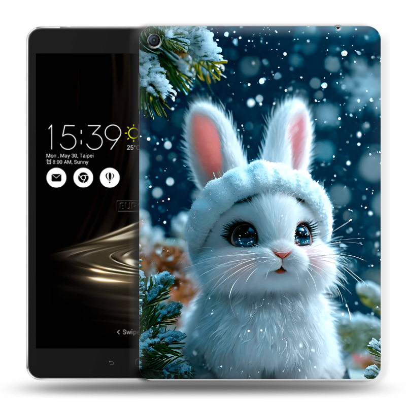 Силиконовый чехол на Asus ZenPad 3S 10 LTE с принтом Новый год Силиконовый чехол на Asus ZenPad 3S 10 LTE с принтом Новый год