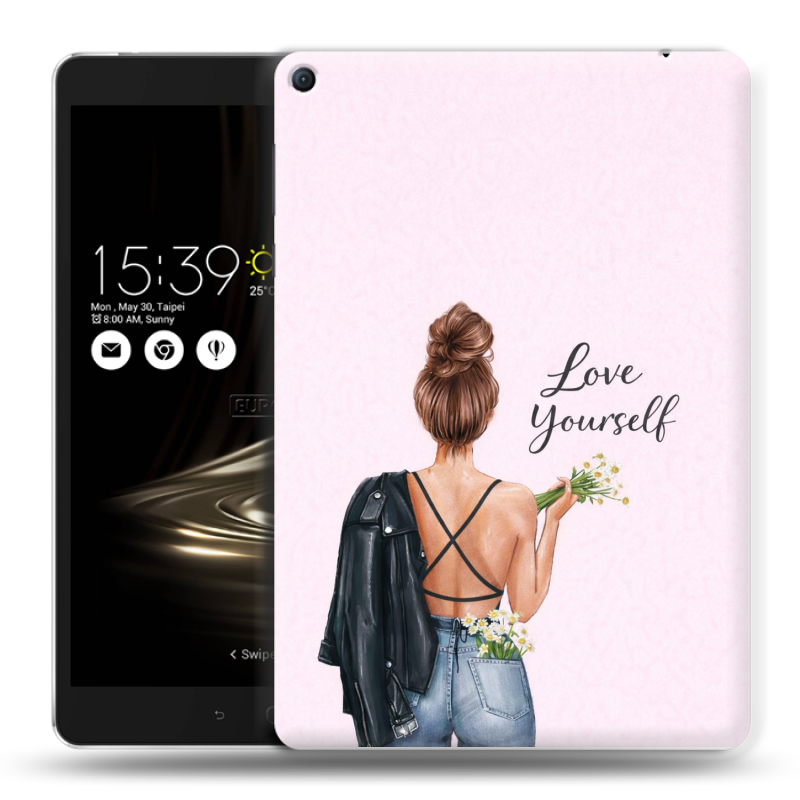 Силиконовый чехол на Asus ZenPad 3S 10 LTE с принтом женский Силиконовый чехол на Asus ZenPad 3S 10 LTE с принтом женский