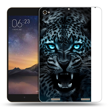 Силиконовый чехол на планшета Xiaomi MiPad 3 с принтом Темный леопард