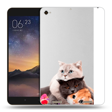 Силиконовый чехол на планшета Xiaomi MiPad 3 с принтом Кошки
