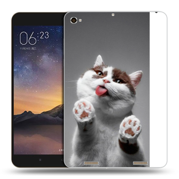 Силиконовый чехол на планшета Xiaomi MiPad 3 с принтом Коты