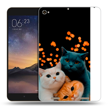 Силиконовый чехол на планшета Xiaomi MiPad 3 с принтом Кошки