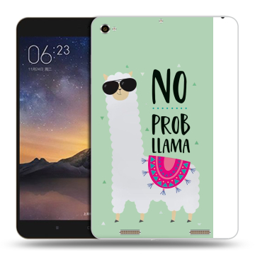Силиконовый чехол на планшета Xiaomi MiPad 3 с принтом Лама