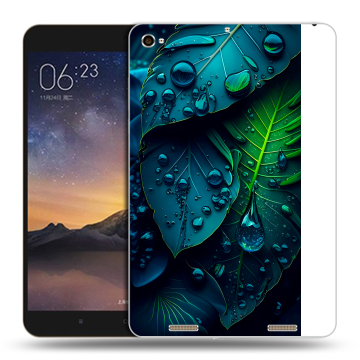 Силиконовый чехол на планшета Xiaomi MiPad 3 с принтом Листья