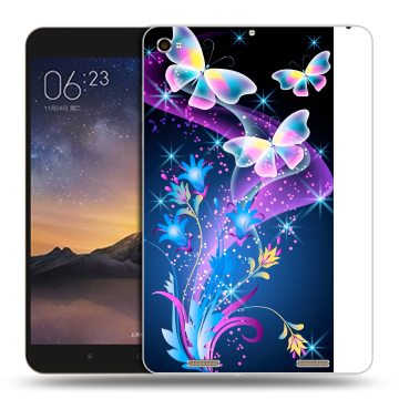 Силиконовый чехол на Xiaomi MiPad 3 с принтом Бабочки Силиконовый чехол на Xiaomi MiPad 3 с принтом Бабочки