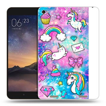 Силиконовый чехол на Xiaomi MiPad 3 с принтом Единороги Силиконовый чехол на Xiaomi MiPad 3 с принтом Единороги