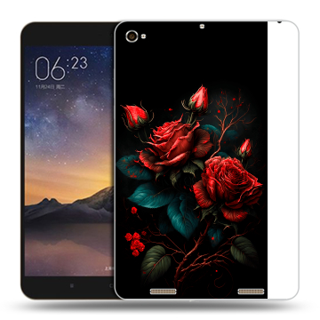 Силиконовый чехол на Xiaomi MiPad 3 с принтом Розы красные Силиконовый чехол на Xiaomi MiPad 3 с принтом Розы красные