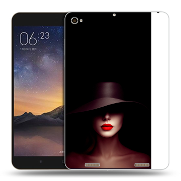Силиконовый чехол на Xiaomi MiPad 3 с принтом Девушка в шляпе Силиконовый чехол на Xiaomi MiPad 3 с принтом Девушка в шляпе