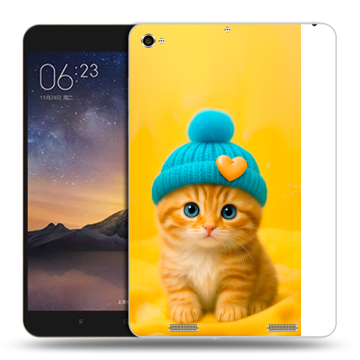 Силиконовый чехол на Xiaomi MiPad 3 с принтом Котенок в шапке Силиконовый чехол на Xiaomi MiPad 3 с принтом Котенок в шапке