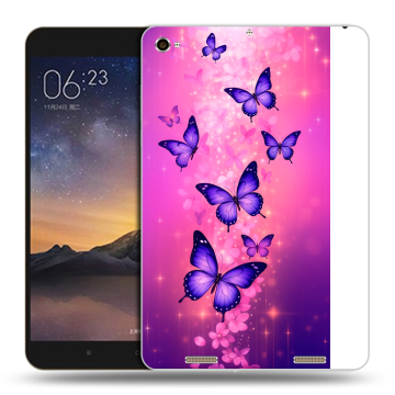 Силиконовый чехол на Xiaomi MiPad 3 с принтом Бабочки Силиконовый чехол на Xiaomi MiPad 3 с принтом Бабочки