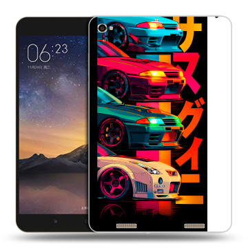Силиконовый чехол на Xiaomi MiPad 3 с принтом Гоночные машины Силиконовый чехол на Xiaomi MiPad 3 с принтом Гоночные машины