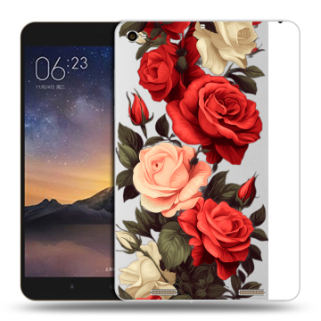 Силиконовый чехол на Xiaomi MiPad 3 с принтом Розы Силиконовый чехол на Xiaomi MiPad 3 с принтом Розы