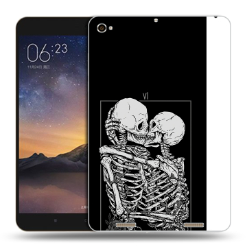 Силиконовый чехол на Xiaomi MiPad 3 с принтом Поцелуй скелетов Силиконовый чехол на Xiaomi MiPad 3 с принтом Поцелуй скелетов
