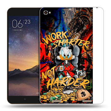 Силиконовый чехол на Xiaomi MiPad 3 с принтом Дональд Дак Деньги Силиконовый чехол на Xiaomi MiPad 3 с принтом Дональд Дак Деньги