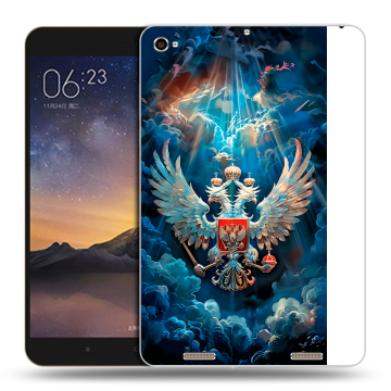 Силиконовый чехол на Xiaomi MiPad 3 с принтом Герб флаг России Силиконовый чехол на Xiaomi MiPad 3 с принтом Герб флаг России