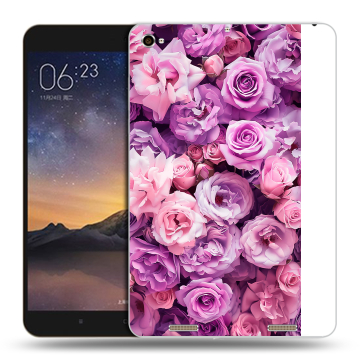 Силиконовый чехол на Xiaomi MiPad 3 с принтом лавандовые розы Силиконовый чехол на Xiaomi MiPad 3 с принтом лавандовые розы