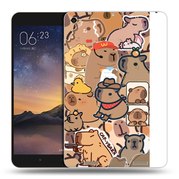 Силиконовый чехол на Xiaomi MiPad 3 с принтом капибара Силиконовый чехол на Xiaomi MiPad 3 с принтом капибара