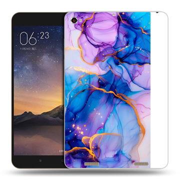 Силиконовый чехол на Xiaomi MiPad 3 с принтом синий мрамор Силиконовый чехол на Xiaomi MiPad 3 с принтом синий мрамор