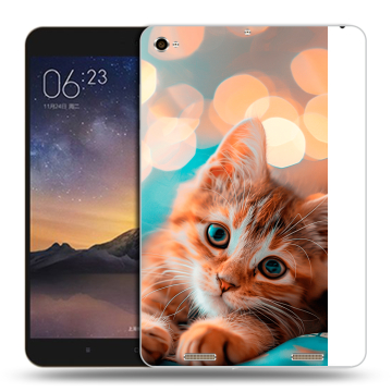 Силиконовый чехол на Xiaomi MiPad 3 с принтом котик Силиконовый чехол на Xiaomi MiPad 3 с принтом котик