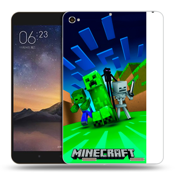 Силиконовый чехол на Xiaomi MiPad 3 с принтом Майнкрафт Силиконовый чехол на Xiaomi MiPad 3 с принтом Майнкрафт