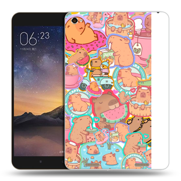 Силиконовый чехол на Xiaomi MiPad 3 с принтом капибары Силиконовый чехол на Xiaomi MiPad 3 с принтом капибары