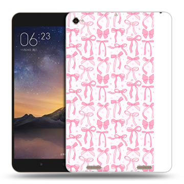 Силиконовый чехол на Xiaomi MiPad 3 с принтом Розовые бантики Силиконовый чехол на Xiaomi MiPad 3 с принтом Розовые бантики