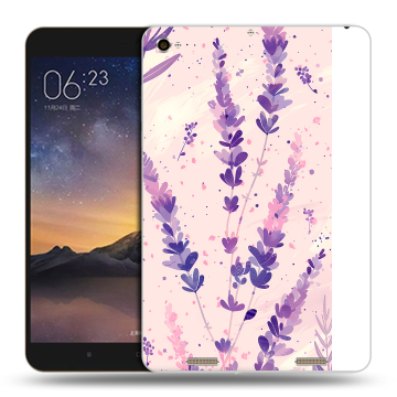 Силиконовый чехол на Xiaomi MiPad 3 с принтом цветы лаванда Силиконовый чехол на Xiaomi MiPad 3 с принтом цветы лаванда